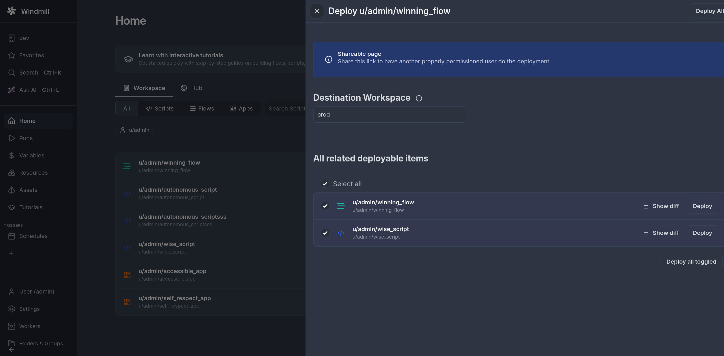 Deploy to staging/prod